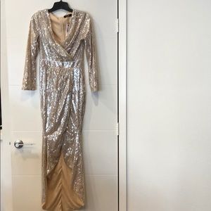 Silver Sequined Dress